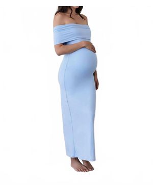 BUMPSUIT The Bianca Maternity Dress - Blue