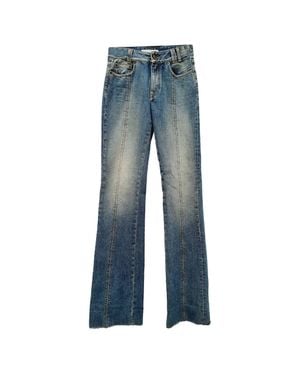 Alessandra Rich Flared Jeans - Blue