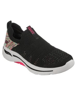 Skechers Go Walk Arch Fit Fun Times 124478-Bkmt 8.5 Slip-On Shoes Eee4094 - Black
