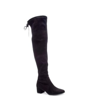 Chinese Laundry Mystical Boots Faux Suede Over-The-Knee Zap1328 - Black
