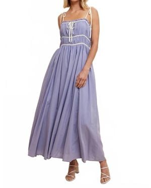 In-Loom Cobalto Maxi Dress - Purple