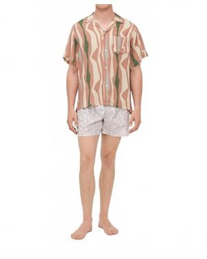 Bather Orchid Coastline Camp Shirt - Pink