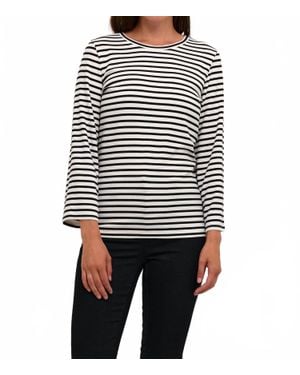 Kaffe Liddy Jersey Cropped Sleeve Blouse - White