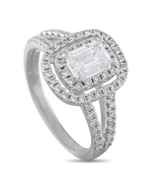 LB Exclusive Platinum 0.85Ct Diamond Ring Mf17-081226 - White