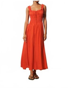 FRNCH Toto Maxi Dress - Red