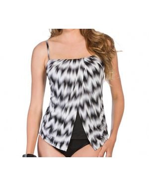 Miraclesuit Sound Wave Jubilee Fly Away Tankini Top - Black