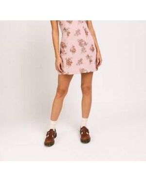 Keepsake Blush Bloom Jacquard Mini Dress - Pink