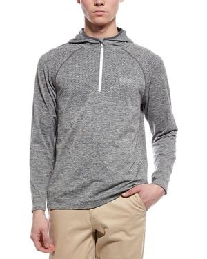 Ben Sherman Knit 1/4-Zip Hoodie - Gray