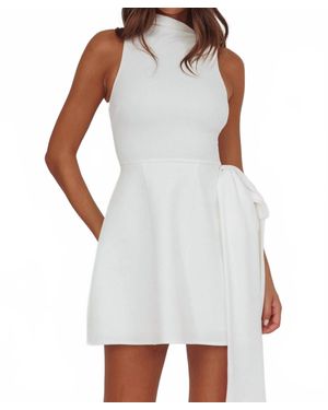 One And Only Collective Blythe Sleeveless Mini Dress - White