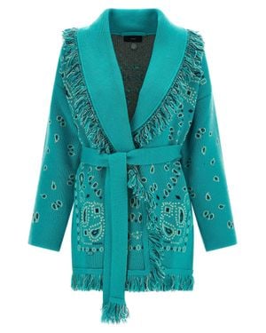 Alanui Bandana Cardigan - Blue