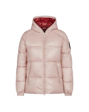 Save The Duck Luck Hooded Puffer Jacket - Pink