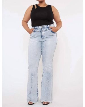 Kancan High Rise Flare Jeans - Blue