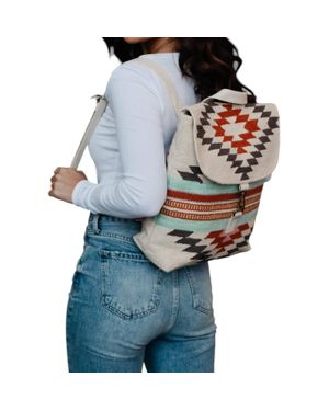 Panache Aztec Backpack - Blue