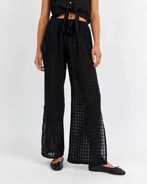 Bella Dahl Side Slit Beach Pant - Black