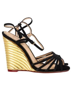 Charlotte Olympia Ankle Strap Sandals - Metallic