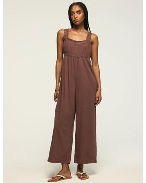 Lucky Brand Lace Jumpsuit - Brown