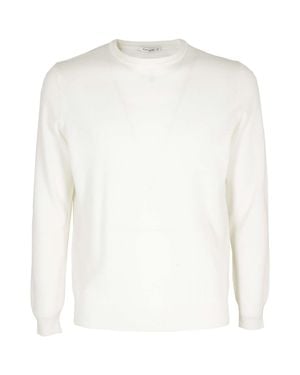 Kangra Geelong Wool Crewneck Sweater - White