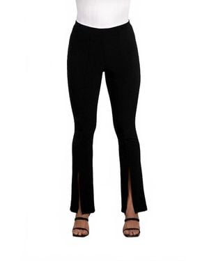 Sympli Bootcut Slit Pant - Black