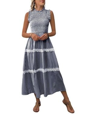 CHARLOTTE GREEN Midi Dress - Blue