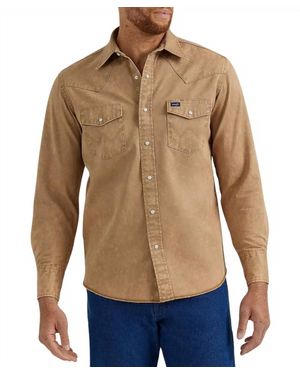 Wrangler Vintage Inspired Denim Shirt - Blue