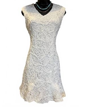 She + Sky Lace Mini Dress - Gray