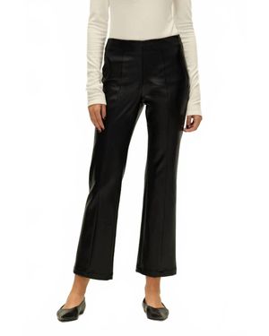 Elodie Bruno Shelby Vegan Leather Pants - Black