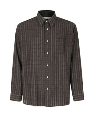 sunflower Stable Classic Collar Viscose-Blend Shirt - Black