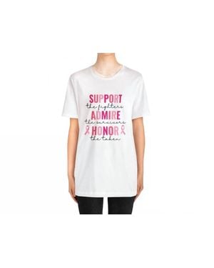 Wknder Breast Cancer Awareness Graphic Tee - White