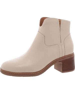 Jambu Vanda Water Resistant Leather Zip Up Ankle Boots - Brown
