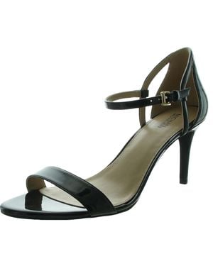 MICHAEL Michael Kors Simone Mid Solid Open Toe Dress Sandals - Black
