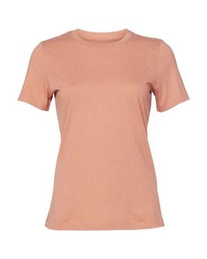 Bella Canvas Ladies Jersey Short-Sleeved T-Shirt - Pink