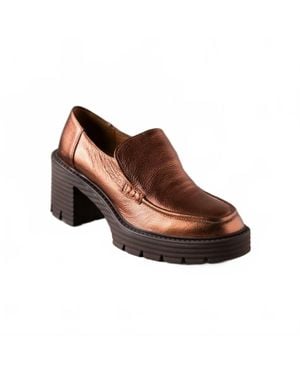 EOS Melbourne Malia Heeled Loafer - Brown