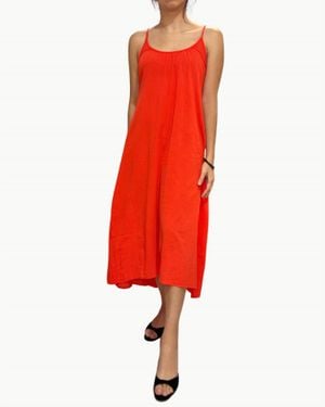 9seed Seychelles Cross-Back Midi Dress - Red