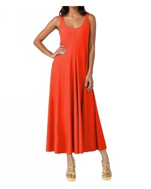 INDIES Lara Maxi Tank Dress - Red