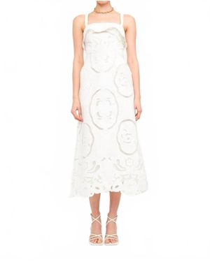 SOFIA The Label Paloma Midi Dress - White