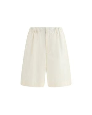 Laminar Polyester Bermuda Shorts - Natural