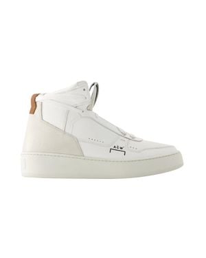 A_COLD_WALL* Smooth Calfskin Hi-Top Sneakers - White