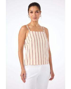 Trina Turk Trouve Sleeveless A-Line Top - White