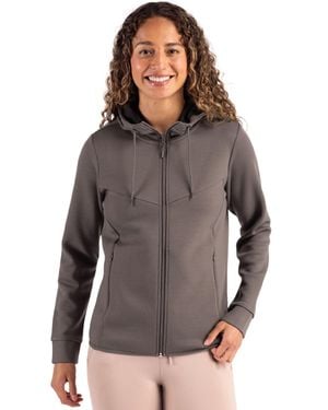 Clique Haven Recycled Full Zip Hooded Sweatshirt - Gray
