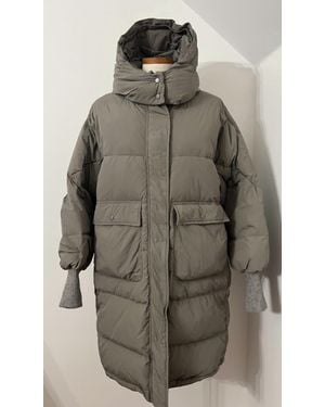 Coco + Carmen Quilted Puffer Jacket - Gray