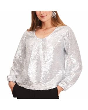 tyler boe Carter Sequined Topper - Gray