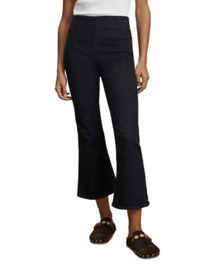 Veronica Beard Carson Off Duty Kick Flare Jean - Black