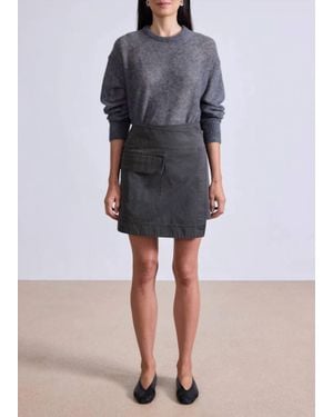 Apiece Apart Lassi Mini Cargo Skirt - Gray
