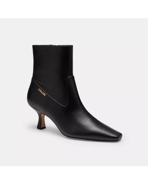 COACH Kitten Heel Bootie - Black