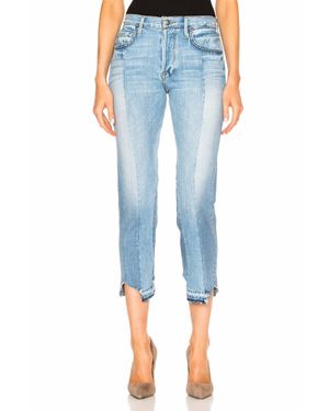 FRAME Noveau Le Mix Boyfriend Jeans - Blue
