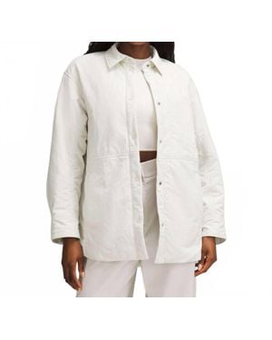 lululemon Insulated Utility Shirt Jacket - White