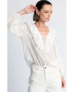 DREAM CATCHER Aria Bohemian Blouse - White