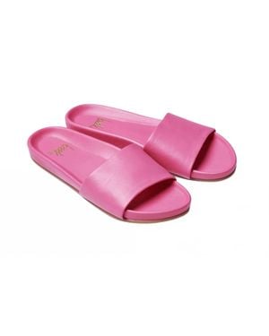 Beek Gallito Leather Slide Sandal - Pink
