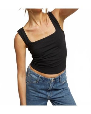 PERFECTWHITETEE Riri 90's Jersey Tank Top - Black