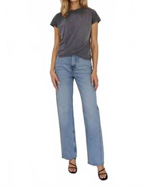 Chrldr Layla Cap Sleeve Top - Blue